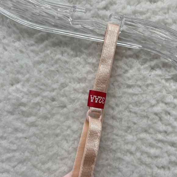 T-Shirt Bra 32AA Womens Lingerie Blush Pink Padded Underwire - Picture 3 of 4